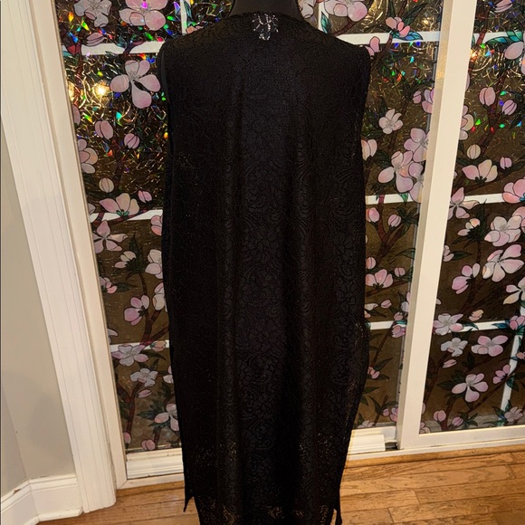 LuLaRoe Black Lace Sleeveless Kimono - EUC - Large - Picture 2 of 5
